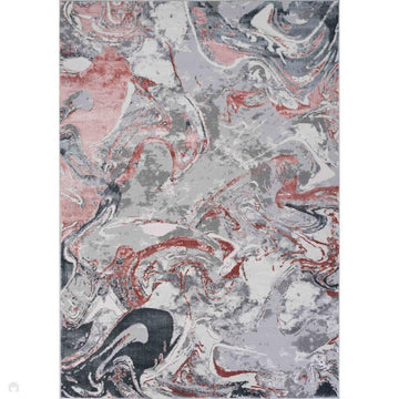 Emperor 315 Solarius EMP15 Modern Abstract Distressed Metallic Shimmer Soft Textured Hi-Lo Polyblend Short Pile Pink Rug-Desire Rugs-Rug Love - The Most Loved Rug Store